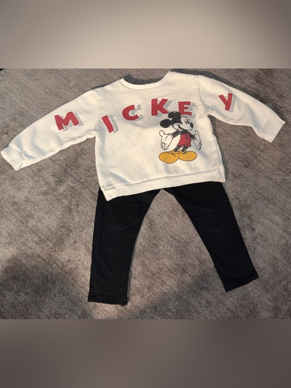 Zara Disney Baby Mickey Mouse 2 Piece Set 2-3Y 98 Unisex